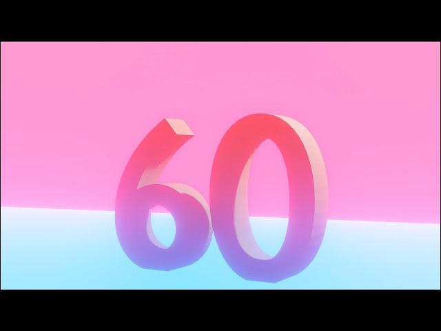 60 Second Neon Countdown | made with animation software Blender | 1 minute Brain Dance Break